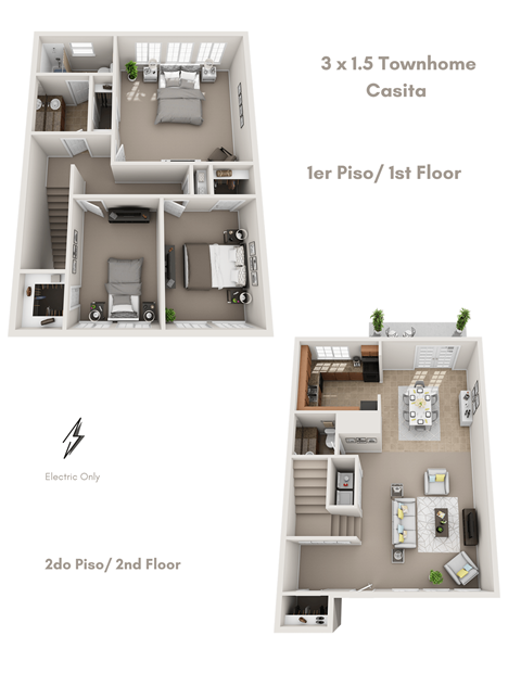 3 Bedroom Floor Plan at Sienna Ridge, Georgia